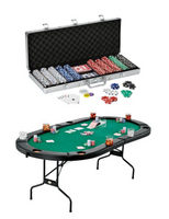 Fat Cat Texas Hold'em Table & Poker Chip Set