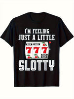 Men's Slot Machine T-Shirt with Cherry Slot Design